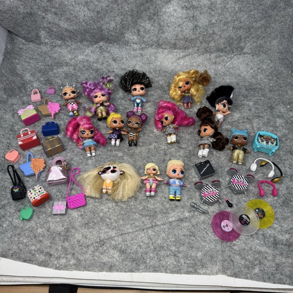 LOL Surprise Dolls Collection Lot of 42 OMG Pet Boy Accessories